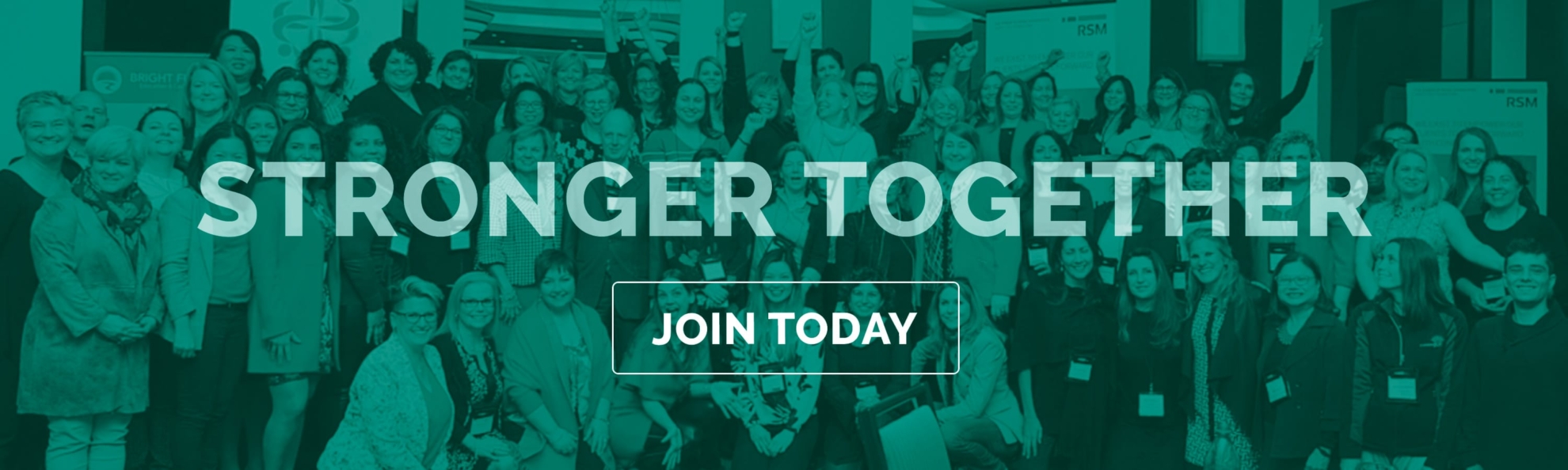 Stronger Together Join Today Teal